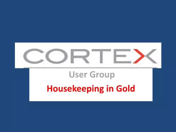 user group housekeeping in gold n.