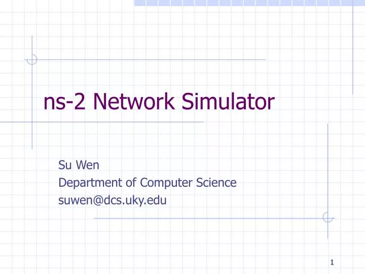 ns 2 network simulator n.