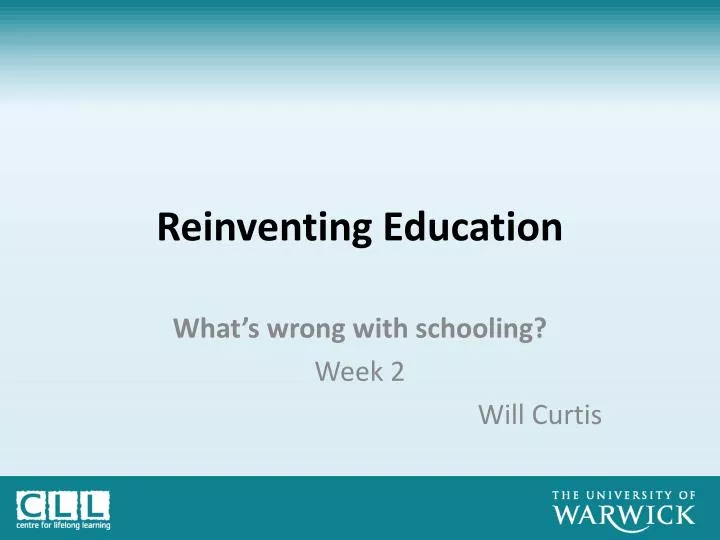 reinventing education n.