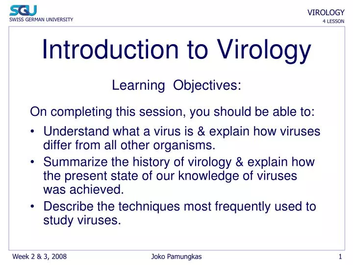 thesis topics in virology