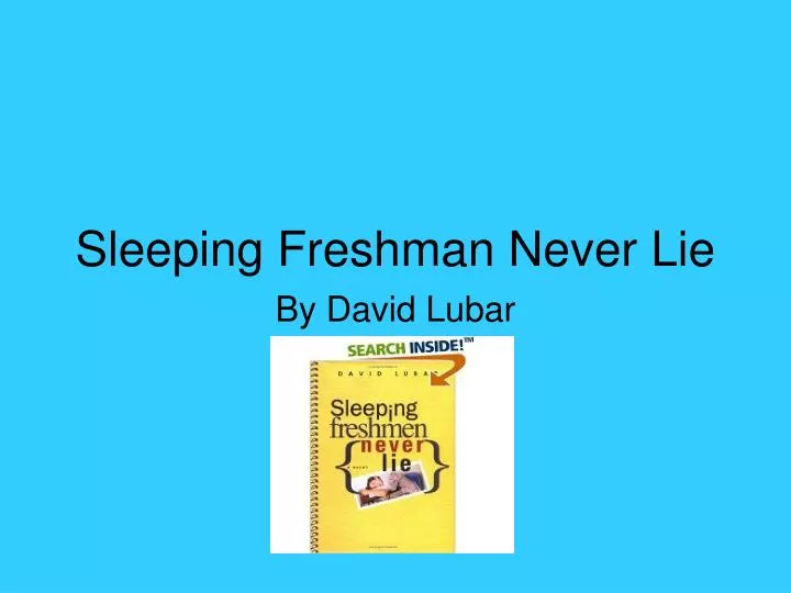 sleeping freshman never lie n.