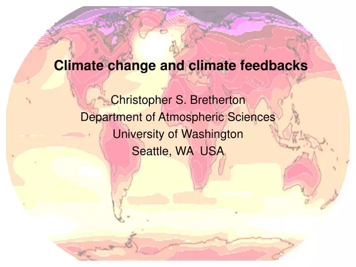climate change and climate feedbacks n.