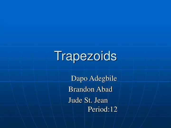 trapezoids n.