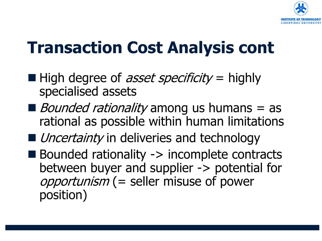 transaction cost