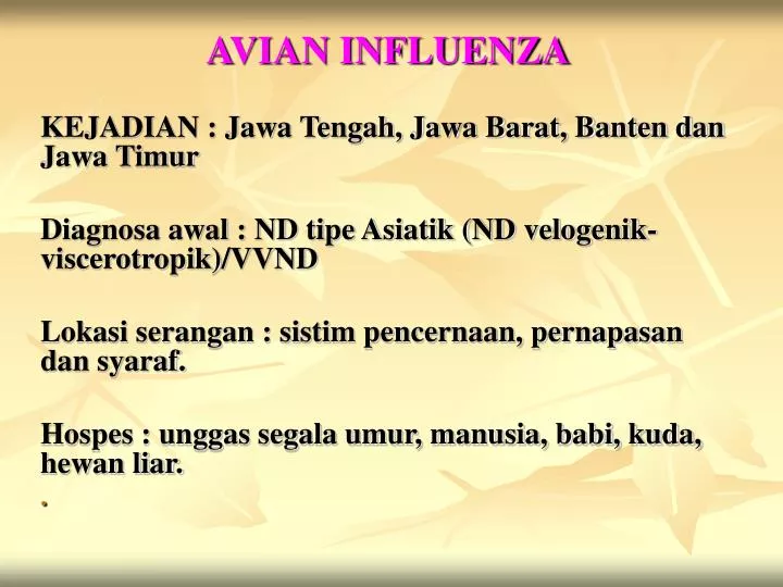 avian influenza n.