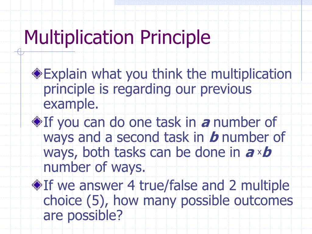 Multiplication Principle Ap Statistics Example Worksheet