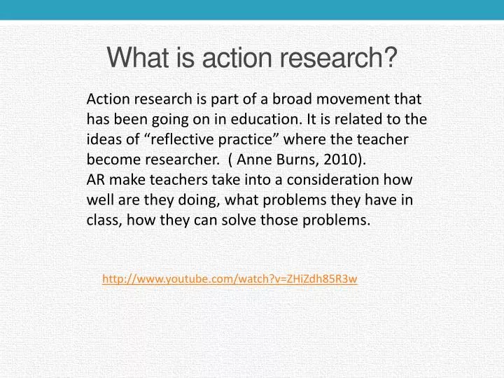 meaning of action research report