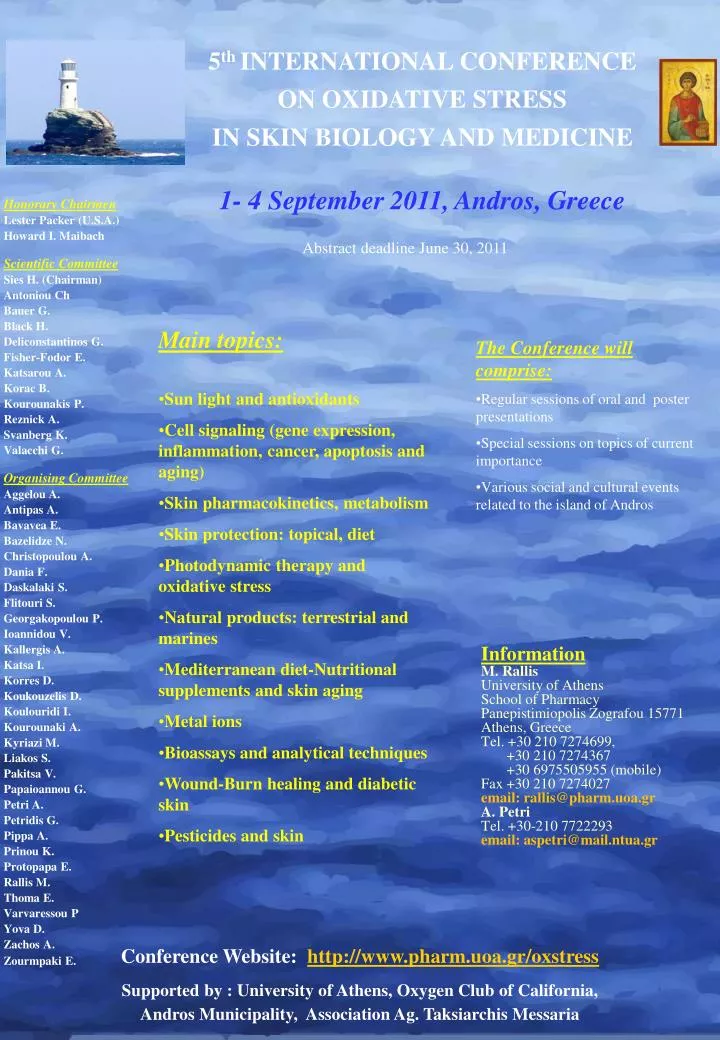 PPT Honorary Chairmen Lester Packer (U.S.A.) Howard I. Maibach