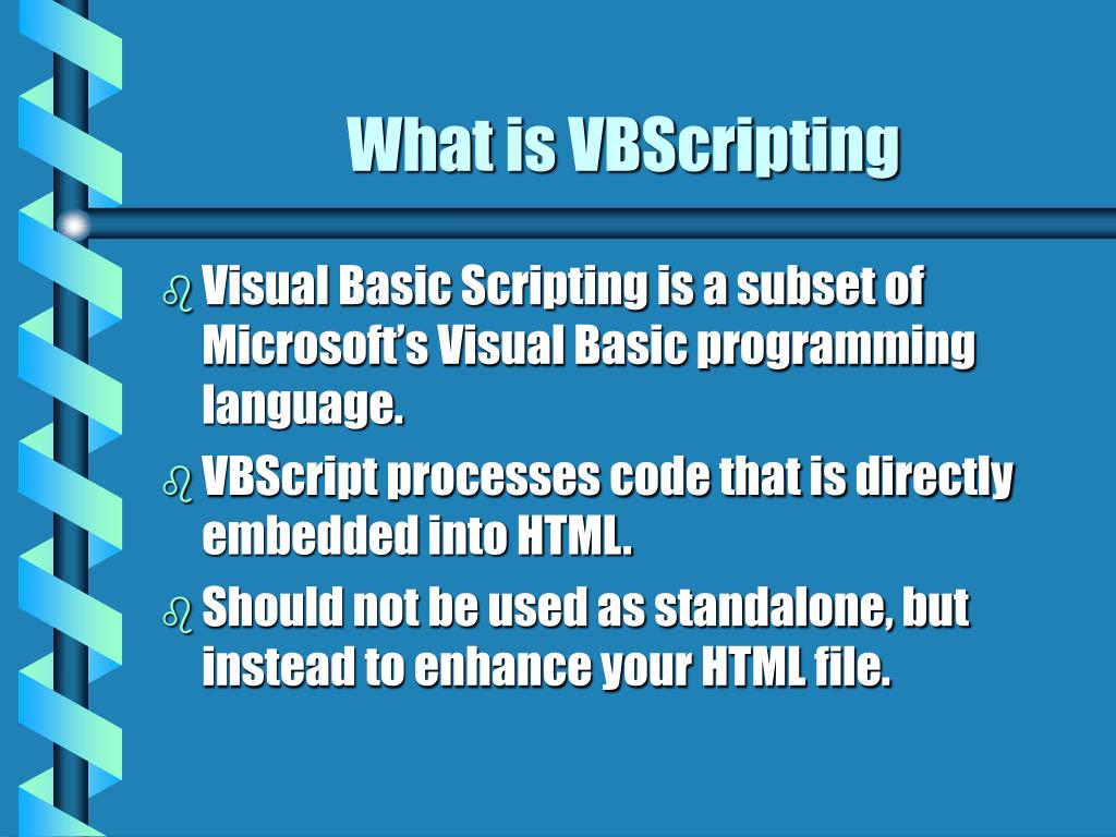 visual basic script