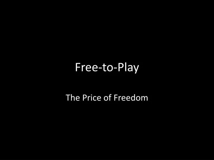 free to play n.