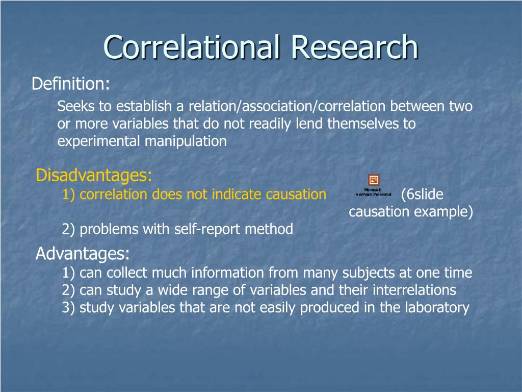 sampling method used in correlational research
