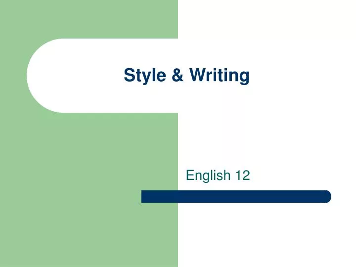 style writing n.