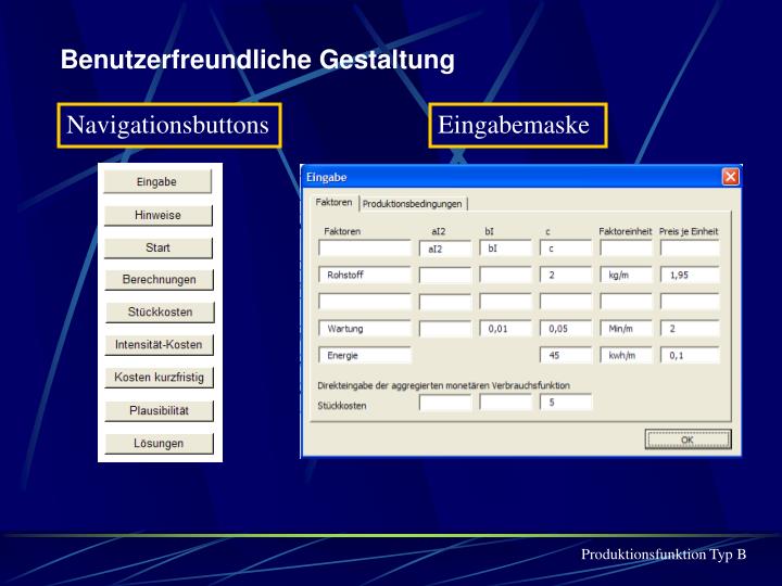 PPT - Kostenberechnung auf Grundlage einer Kostenfunktion ...