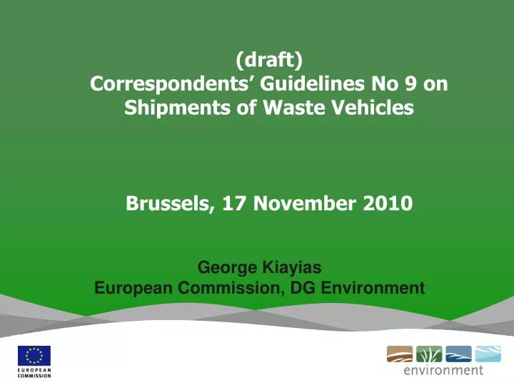 george kiayias european commission dg environment n.