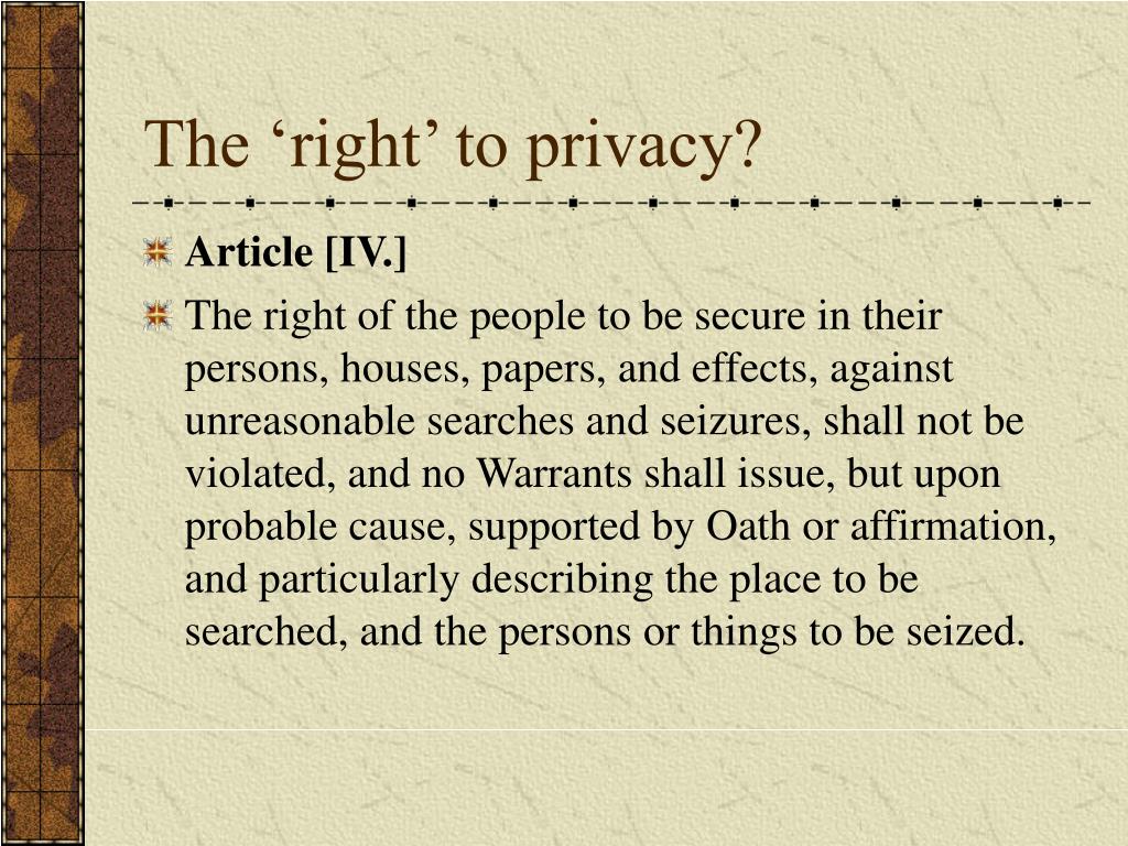 due process right to privacy