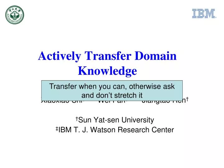 actively transfer domain knowledge n.