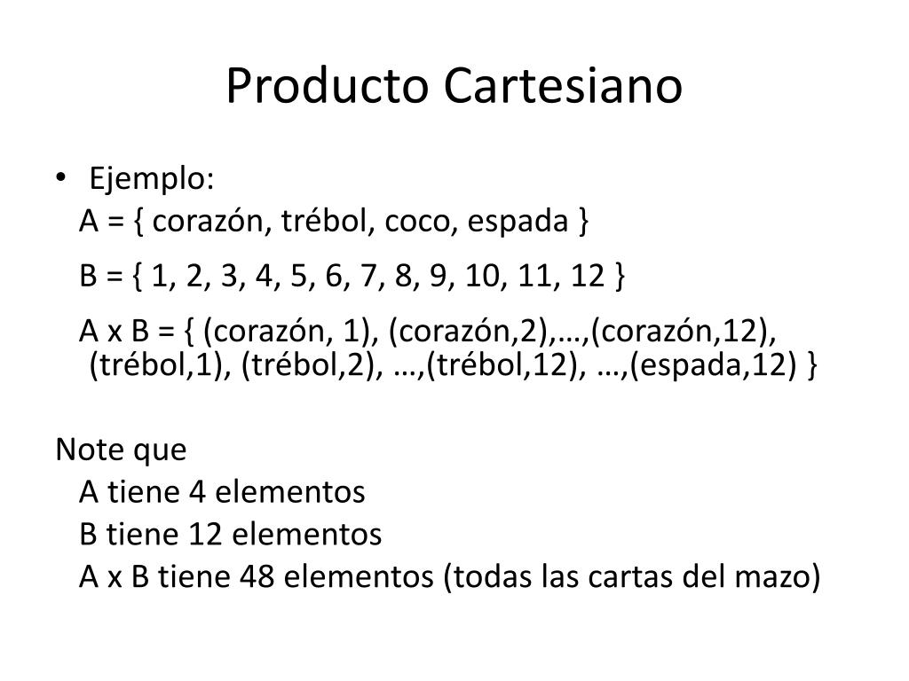 PPT - PRODUCTO CARTESIANO RELACIONES BINARIAS PowerPoint Presentation ...