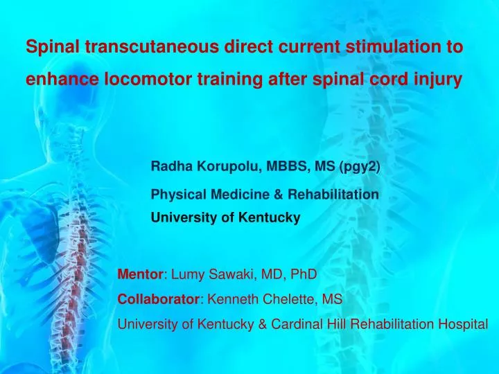 spinal thesis spinal thesis