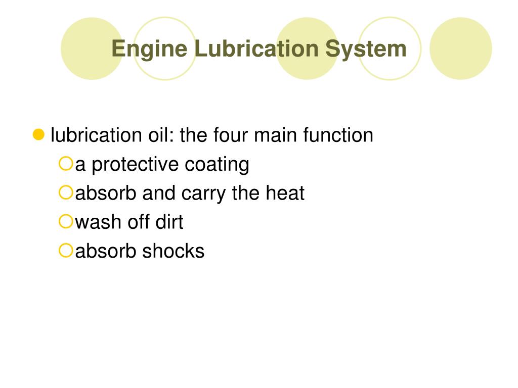 PPT Engine Lubrication System PowerPoint Presentation, free download