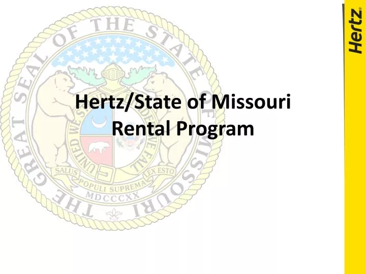 hertz state of missouri rental program n.