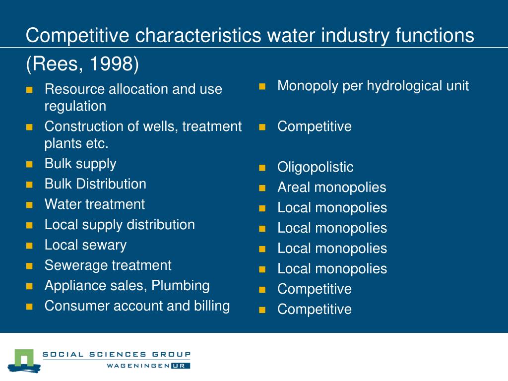Competitive Water Features PPT - Water Rights and Policies: Water Governance and Institutions ...