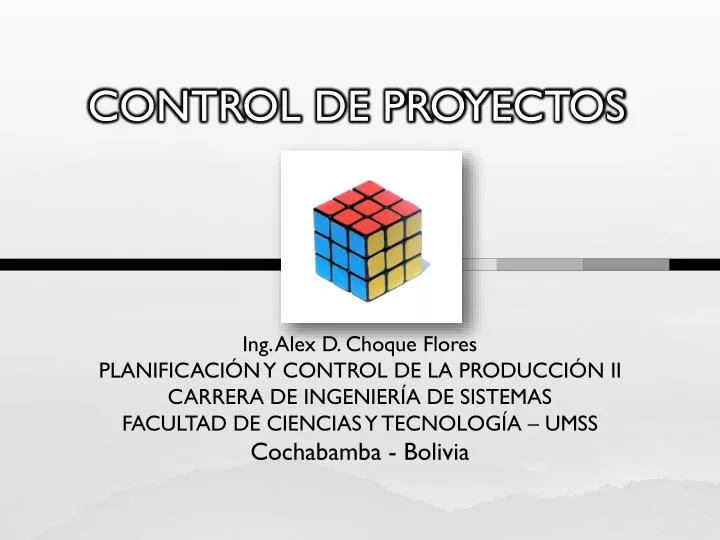 PPT - CONTROL DE PROYECTOS PowerPoint Presentation, free download -  ID:5714331