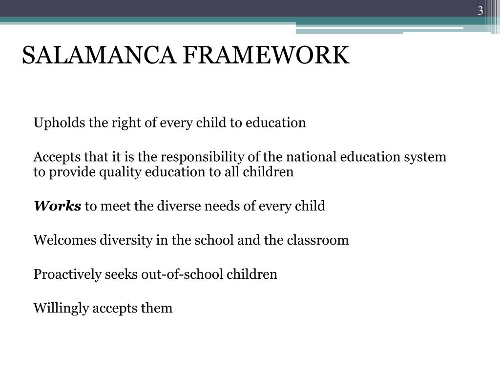 the salamanca statement on inclusive education