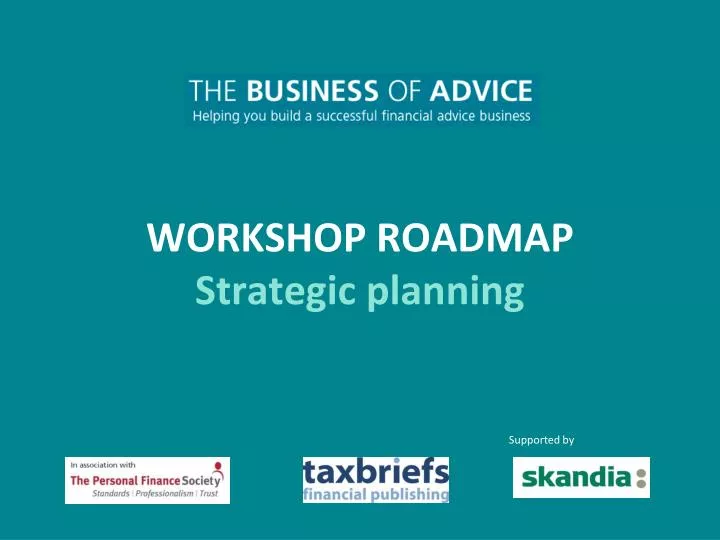 workshop roadmap strategic planning n.