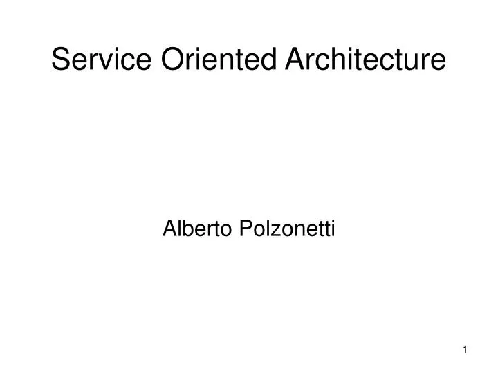 service oriented architecture n.