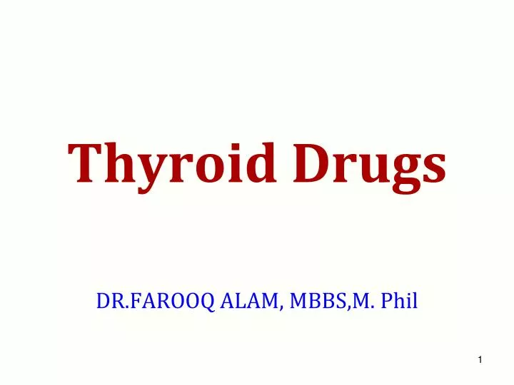 thyroid drugs n.