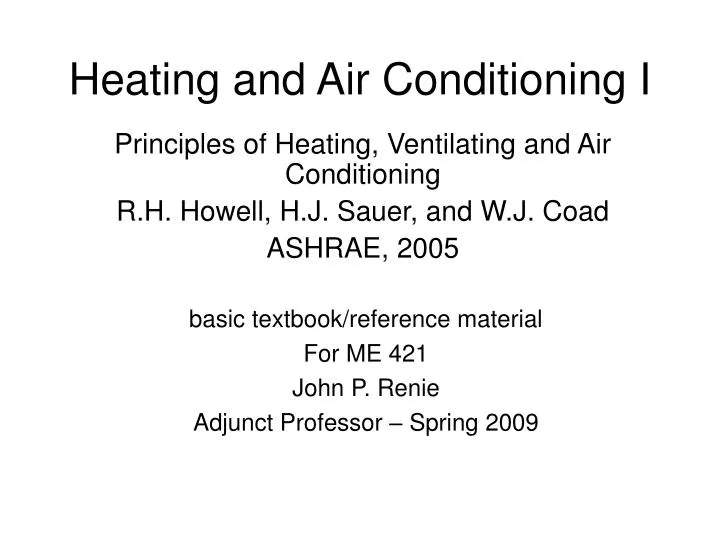 heating and air conditioning i n.