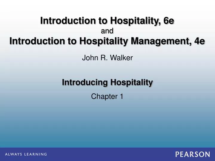 introducing hospitality n.