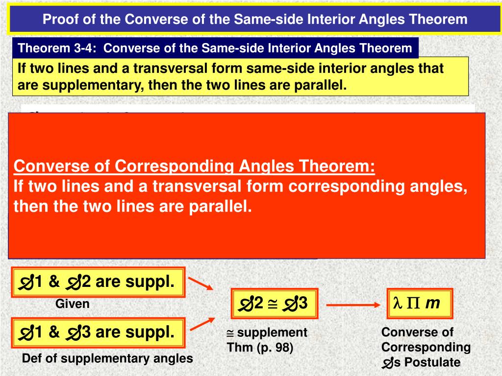 Ppt Objectives Use A Transversal In Proving Lines