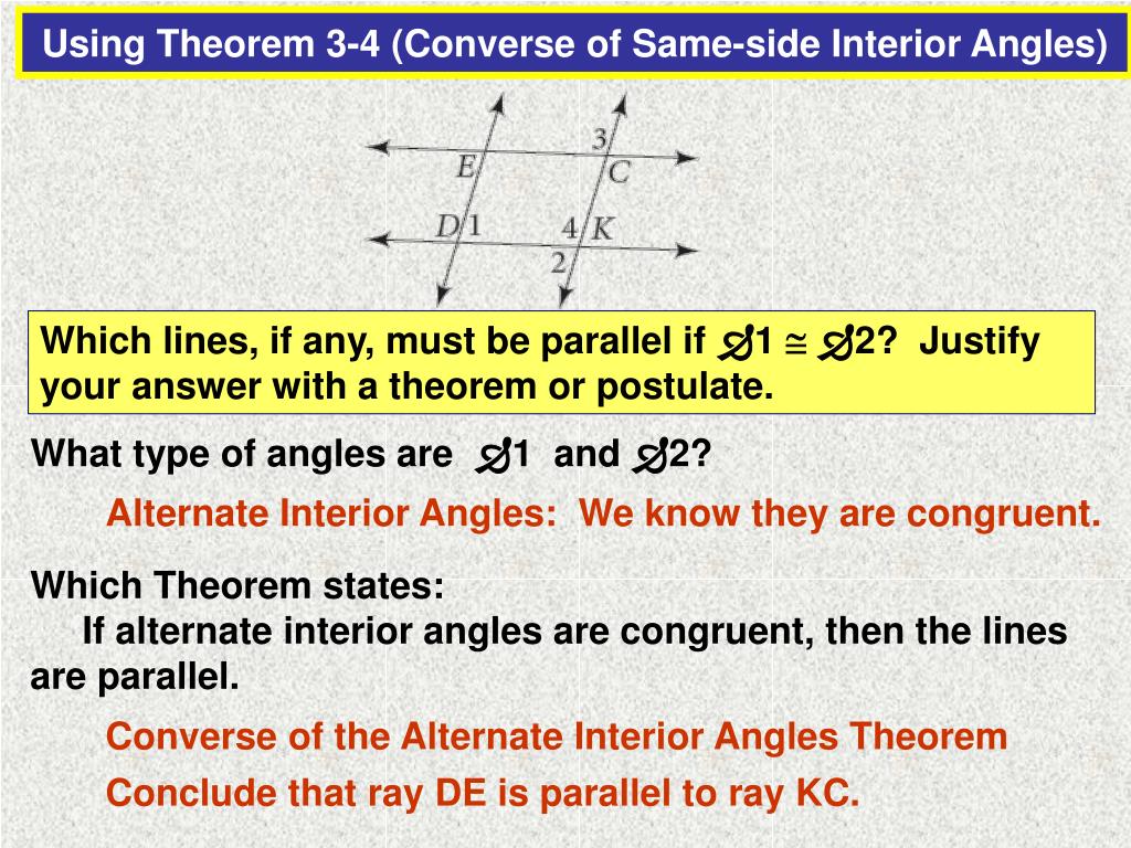 Ppt Objectives Use A Transversal In Proving Lines