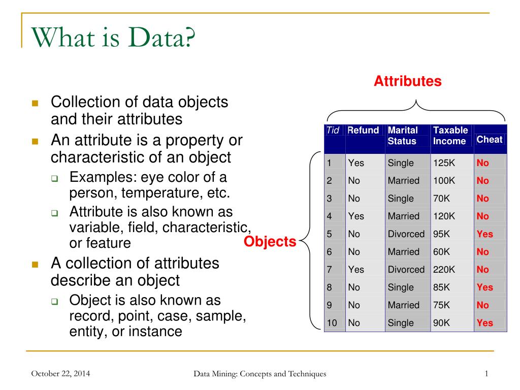 Attribute collection. Атрибут data. Атрибут data Mining. Data object. What is data.