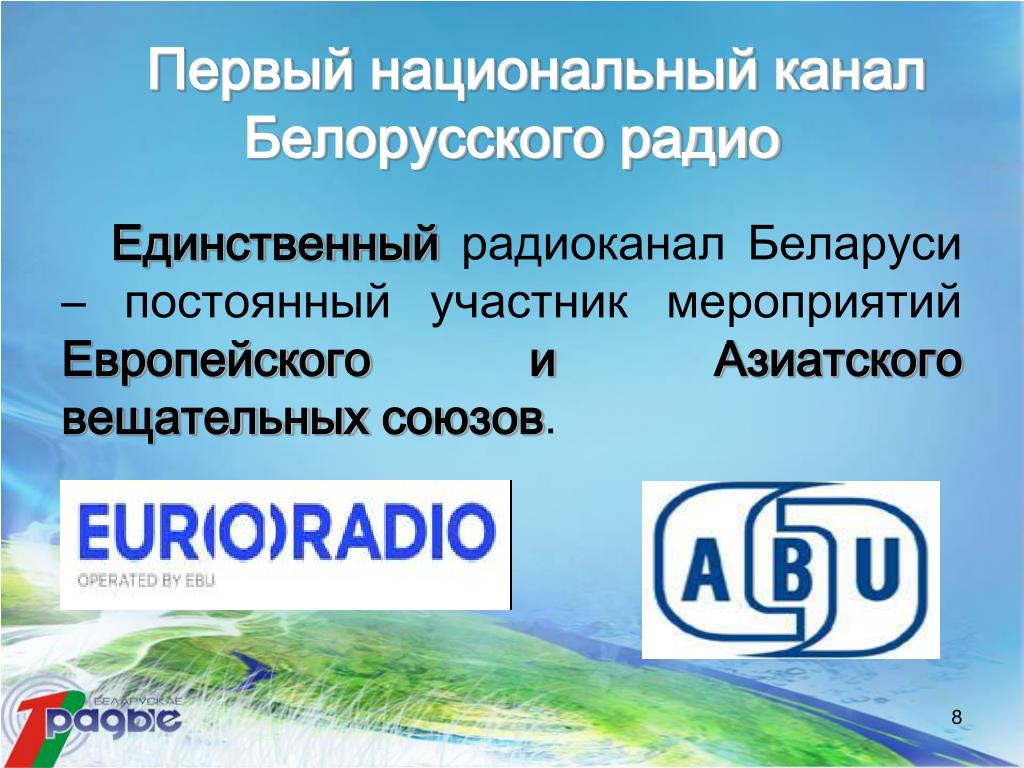 Первое национальное белорусское радио слушать