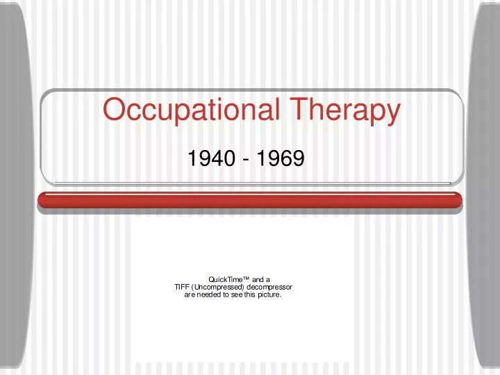 occupational therapy n.