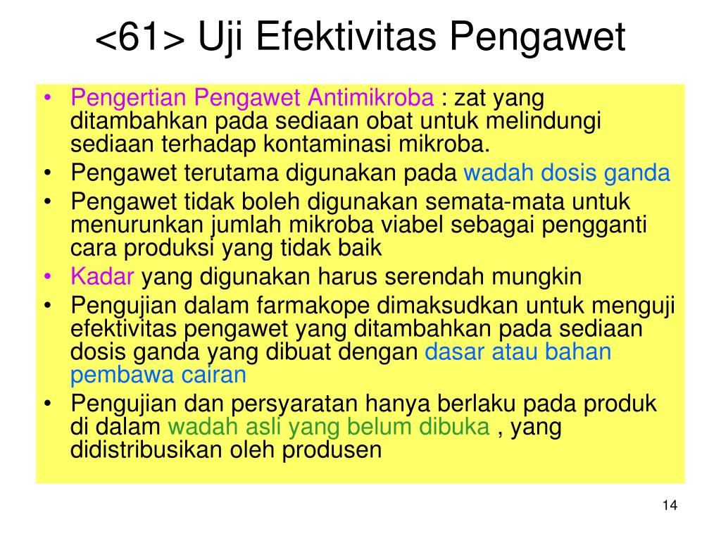 PPT Standar  Mikrobiologi dan Uji Mikrobiologi untuk 