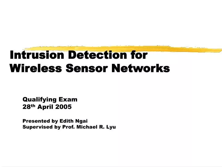 intrusion detection for wireless sensor networks n.
