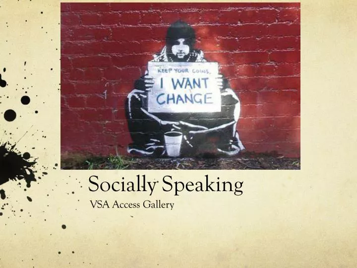 socially speaking n.
