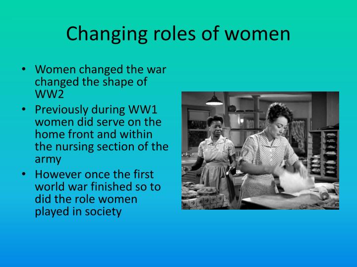 women's role in ww2 primary homework help