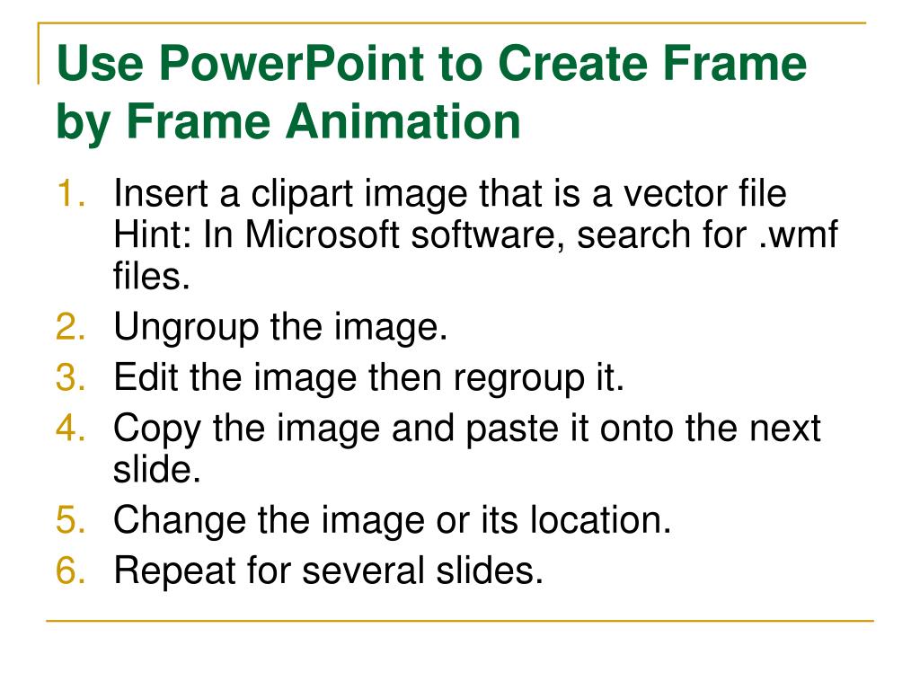 PPT  Methods and Uses of Animation PowerPoint Presentation, free  download - ID:5722753