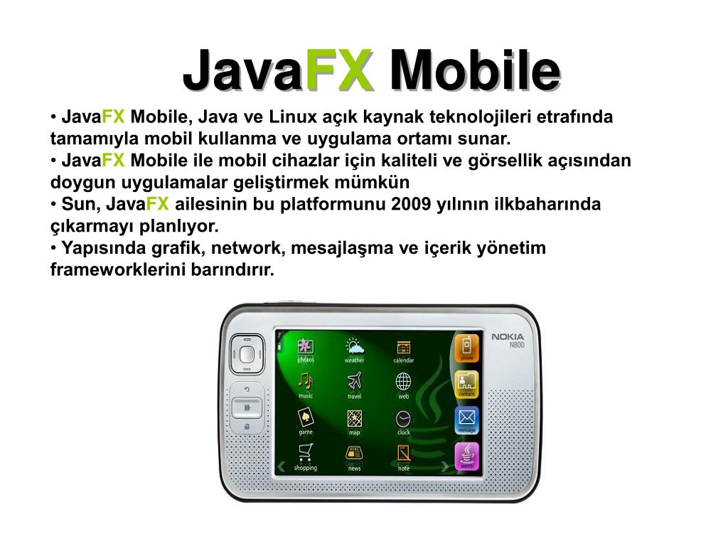 JavaFX Mobile.