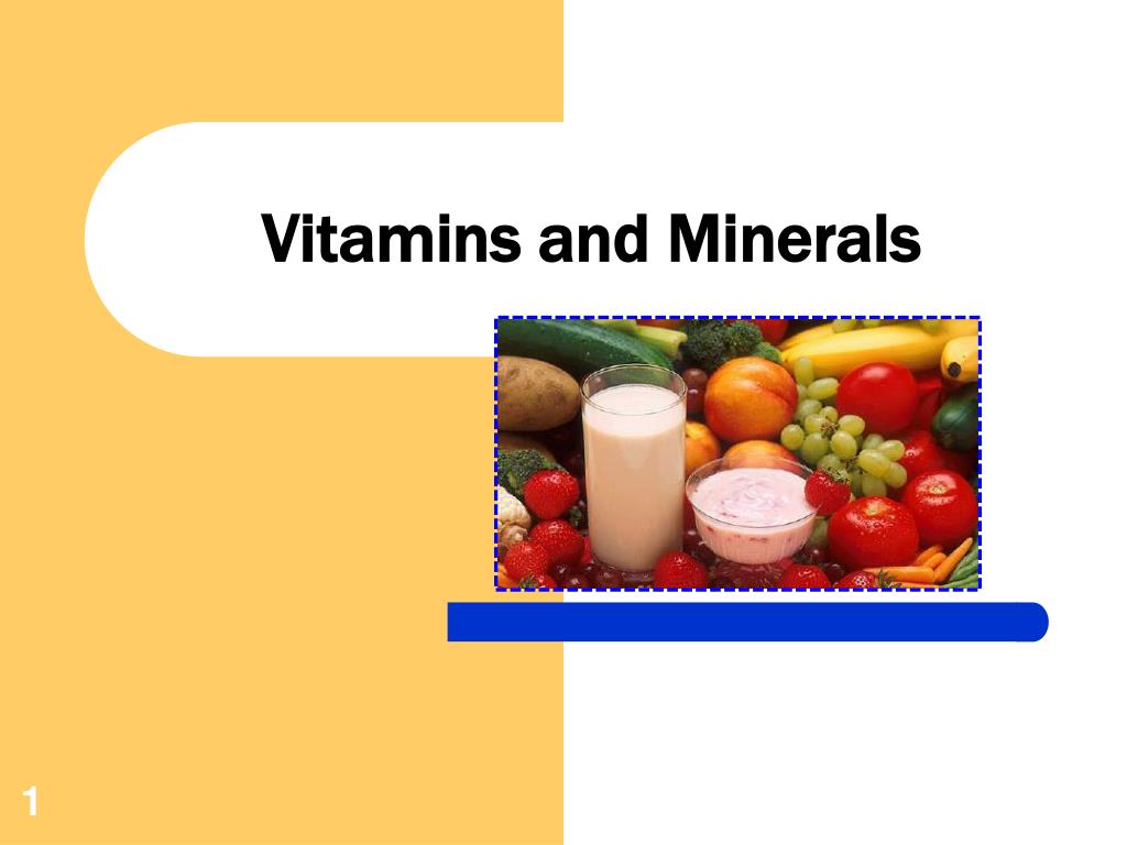 powerpoint presentation on vitamins and minerals