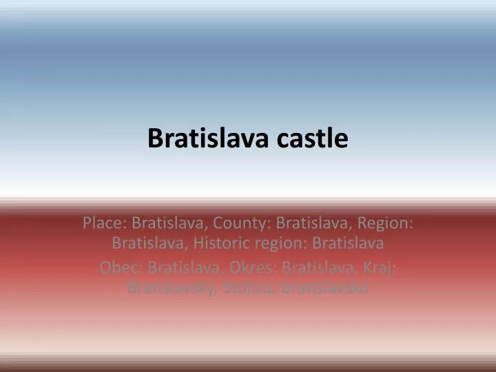 bratislava castle n.