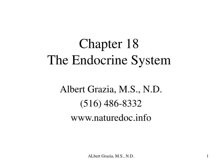 chapter 18 the endocrine system n.