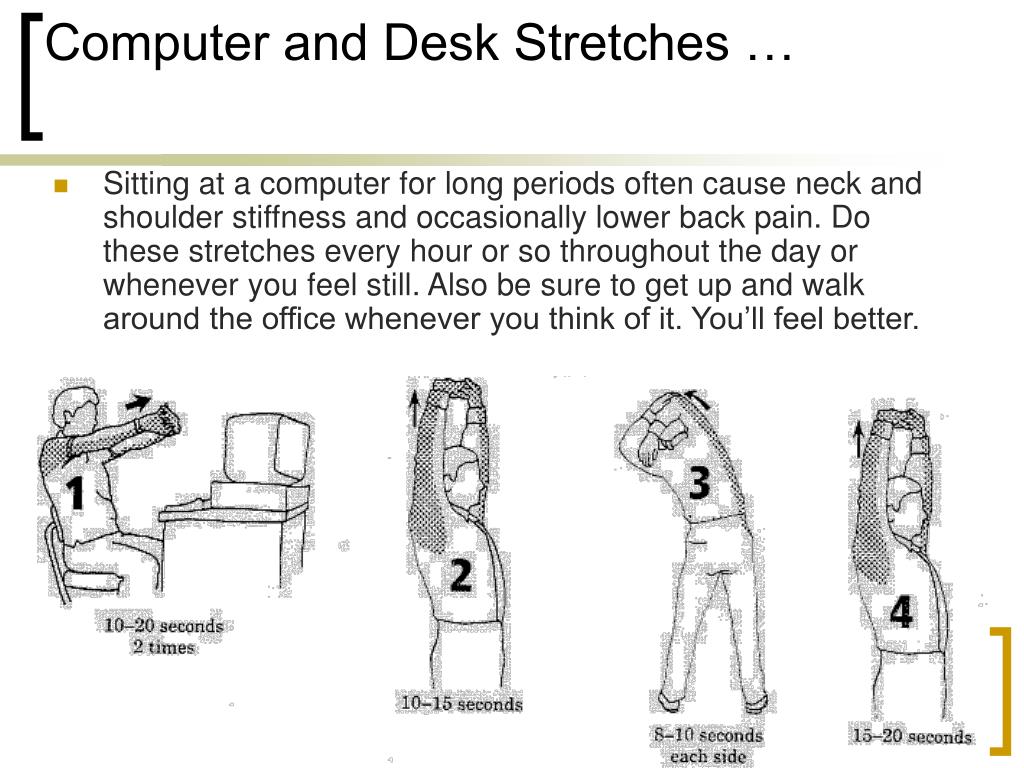 Ppt Ergonomic Tips For Computer Users Powerpoint Presentation