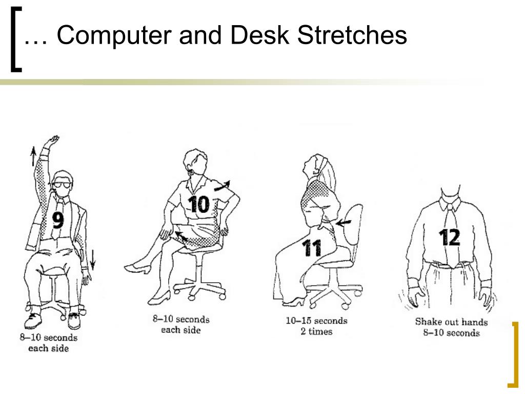 Ppt Ergonomic Tips For Computer Users Powerpoint Presentation