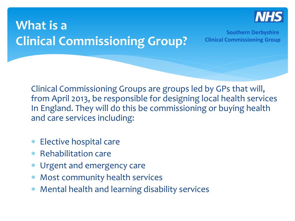 PPT - Southern Derbyshire Clinical Commissioning Group PowerPoint ...