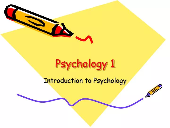 psychology 1 n.
